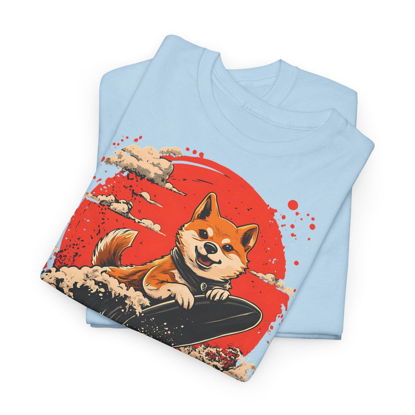 Shiba Inu Surfing T-Shirt