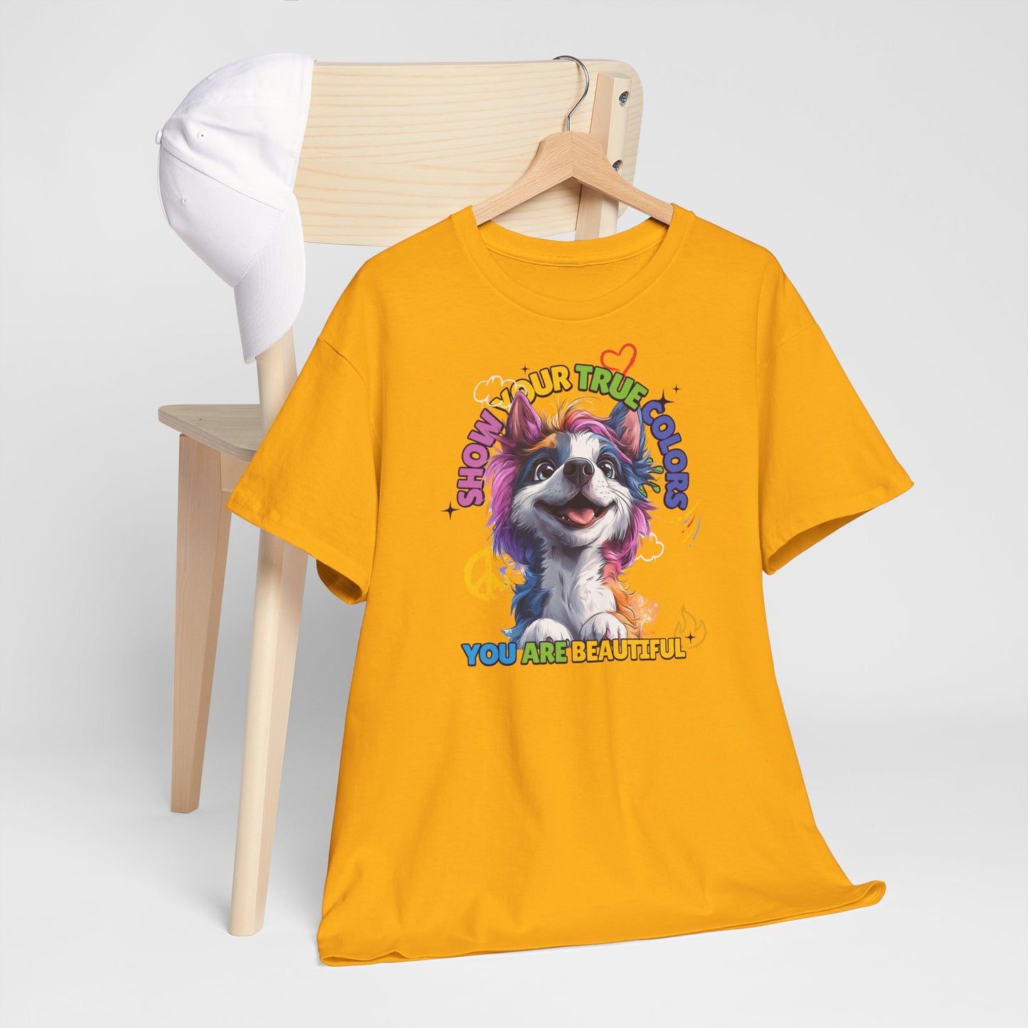 Show your true colors - You are beautiful _ Einhornhund - Hunde Tshirts. Gibt es in vielen verschiedenen Ausführungen.