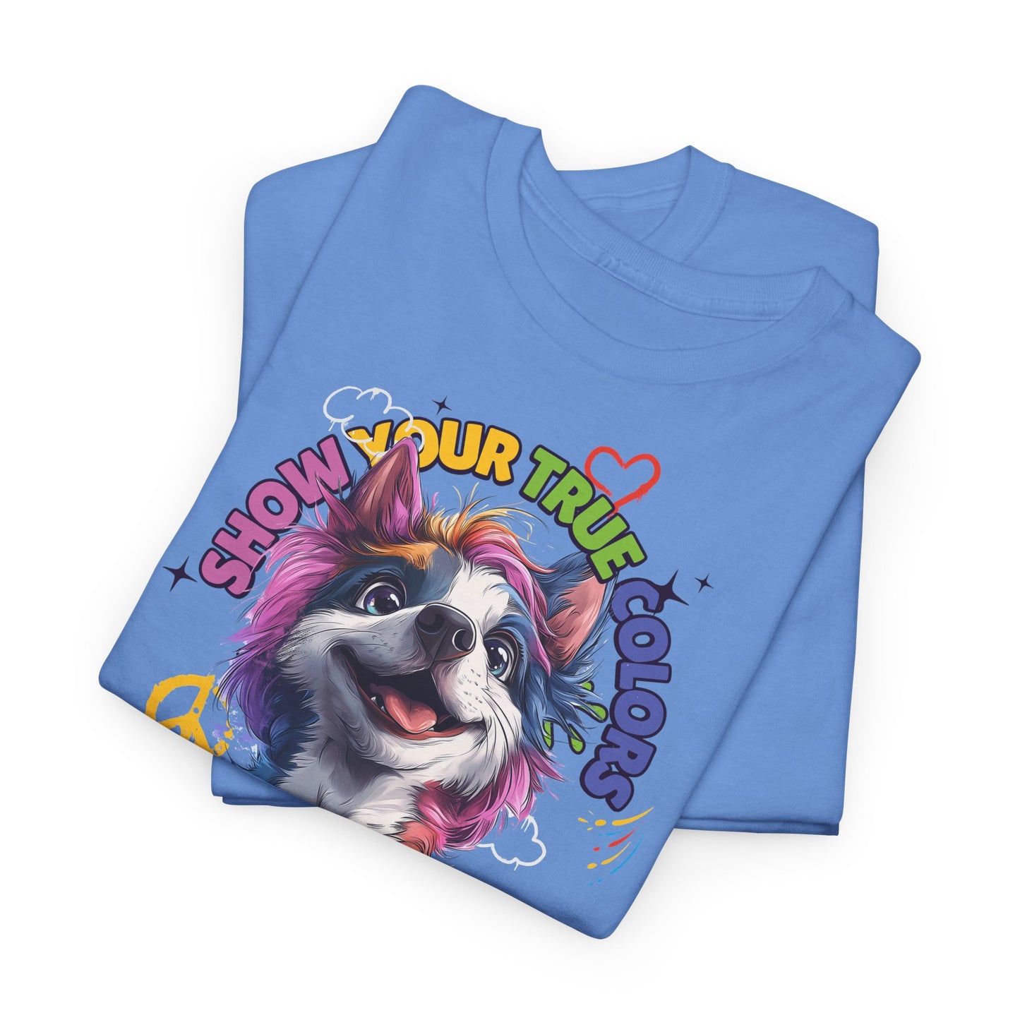 Show your true colors - You are beautiful _ Einhornhund - Hunde Tshirts. Gibt es in vielen verschiedenen Ausführungen.