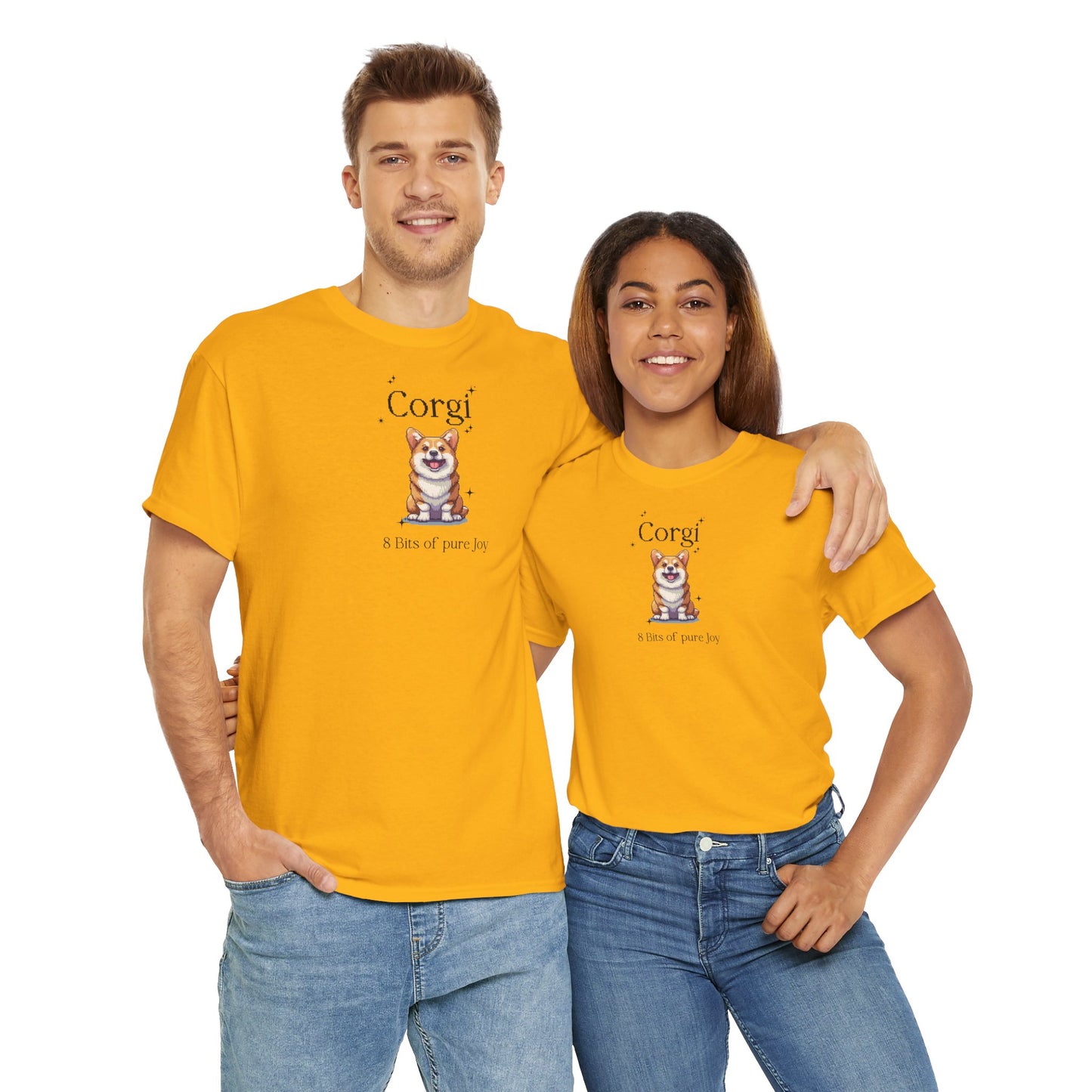 T-Shirt - Corgi 8 bit Gamer Pet Tee