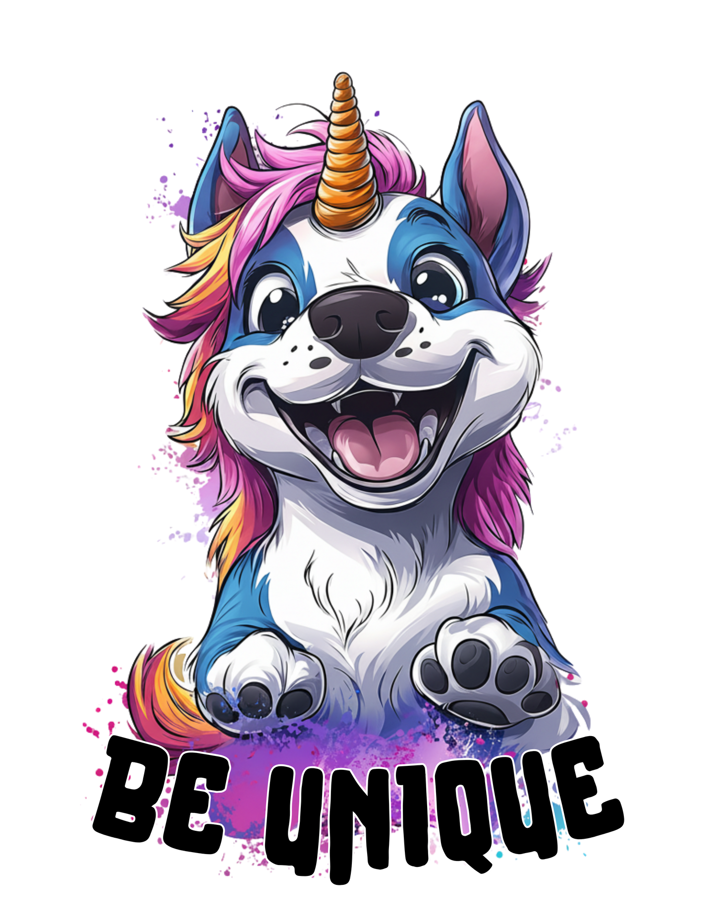 Be Unique Einhornhund - Unisex T-Shirt - Statt 24.99€ jetzt nur 9.99€