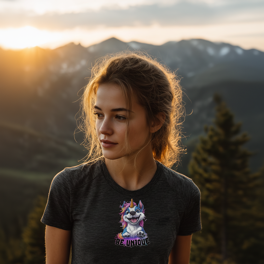 Be Unique Einhornhund - Unisex T-Shirt - Statt 24.99€ jetzt nur 9.99€